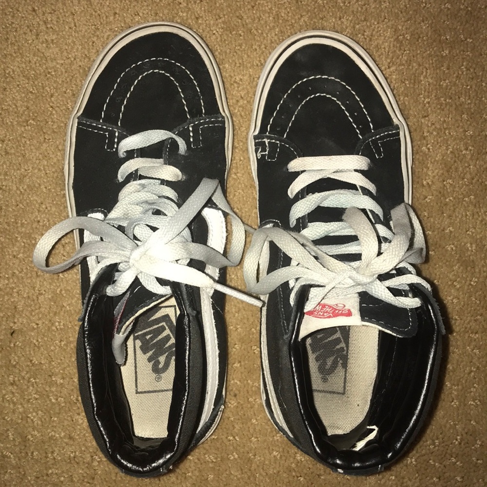 VANS Black and White High Tops